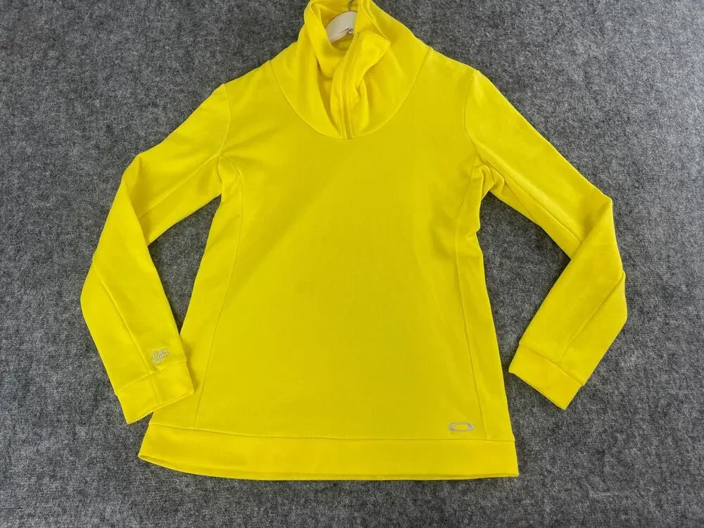 Oakley Gretchen Bleiler Sweater Women Large Sweatshirt Yellow Pullover N87